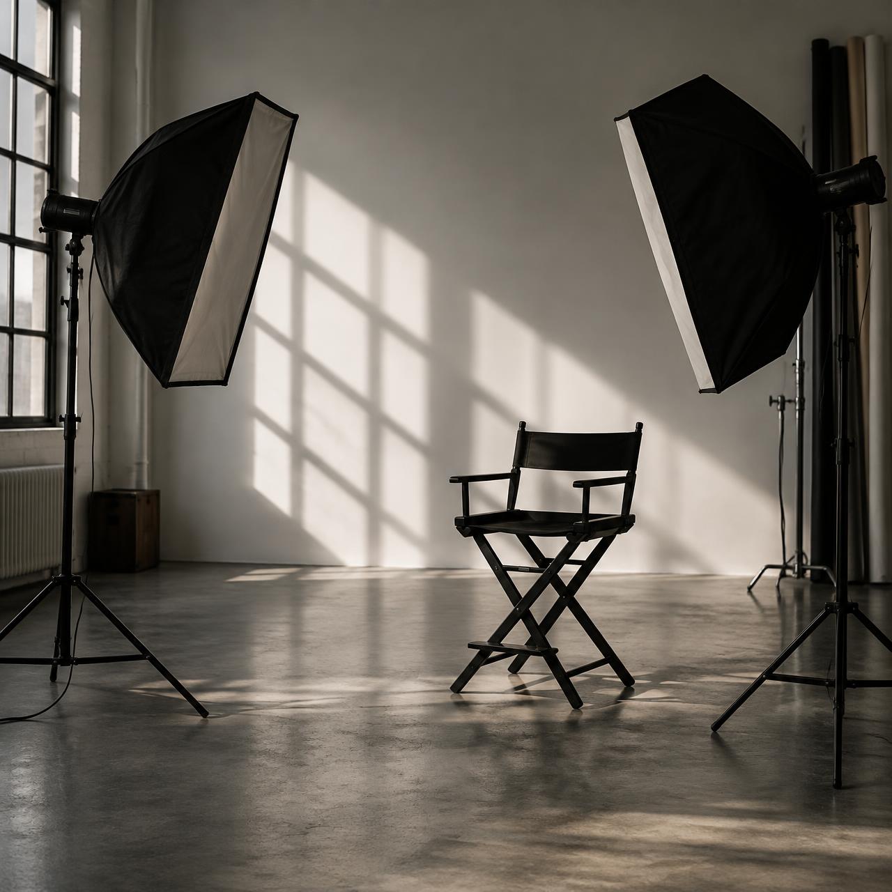Empty photo studio